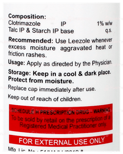Leezole Dusting Powder 100Gm